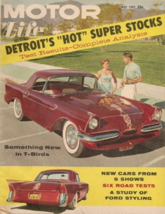 MOTOR LIFE 1957 MAY - SUPER STOCKS TESTS,CHRYSLER 300C, FORD/PLYMOUTH WAGONS